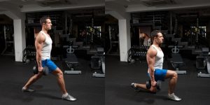 dumbell lunge